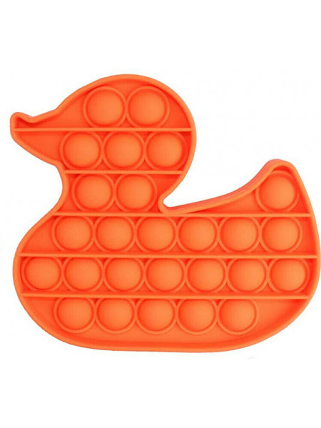 Push Pop Bubble Fidget nusiraminimo žaislais ančiukas- oranžinis
