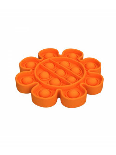 Push Pop Bubble Fidget nusiraminimo žaislais  gėlė - oranžinė