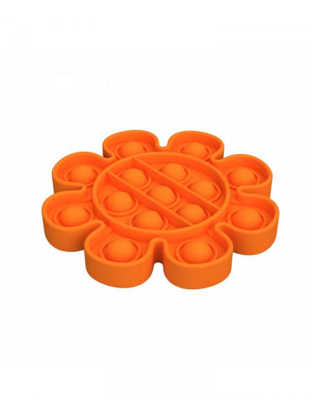 Push Pop Bubble Fidget nusiraminimo žaislais  gėlė - oranžinė