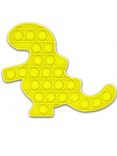 Push Pop Bubble Fidget nusiraminimo žaislais dinozauras-geltonas