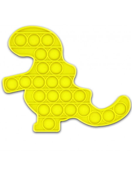 Push Pop Bubble Fidget nusiraminimo žaislais dinozauras-geltonas