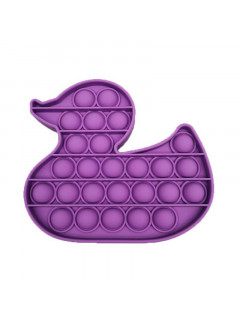 Push Pop Bubble Fidget nusiraminimo žaislais ančiukas-violetinis