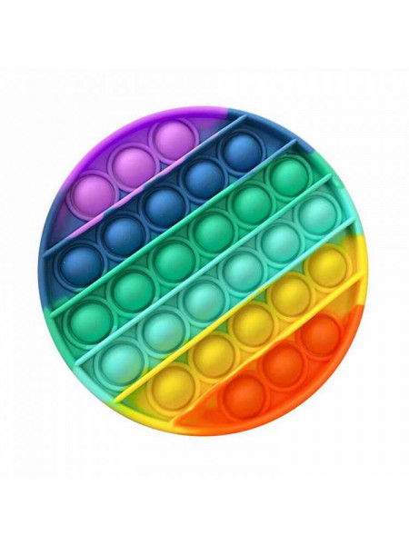 Push Pop Bubble Fidget nusiraminimo žaislais apvalus- įvairiaspalvis
