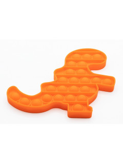 Push Pop Bubble Fidget nusiraminimo žaislais dinozauras-oranžinis