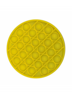 Push Pop Bubble Fidget nusiraminimo žaislais apvalus- geltonas