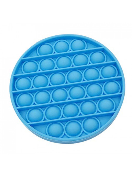 Push Pop Bubble Fidget nusiraminimo žaislais apvalus- mėlynas