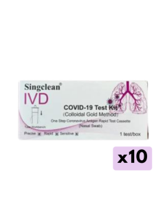 SINGCLEAN 10VNT greitųjų COVID-19 antigenų testų