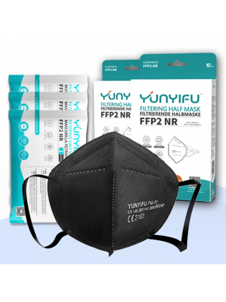 Respiratorius FFP2 ( juodos spalvos) 5vnt