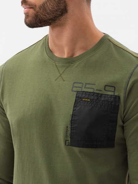 Marškinėliai ilgomis rankovėmis L130 (Chaki) Albert
