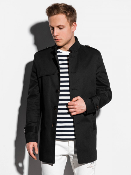 Vyriškas paltas Keary (juodos spalvos)