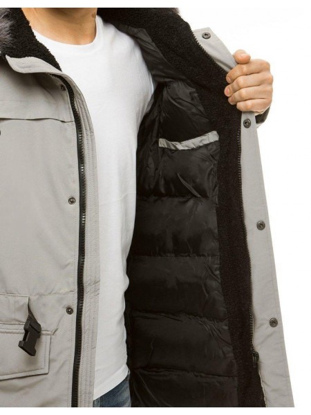 Vyriška žieminė striukė (šviesiai pilkos spalvos) Tedd