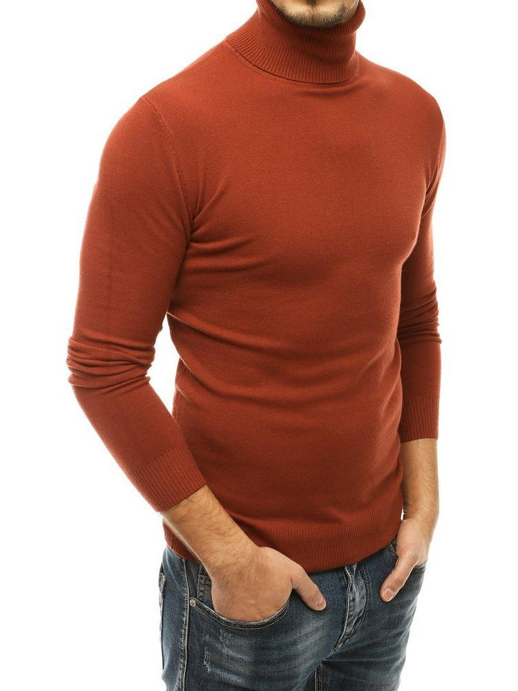 Vyriškas megztinis golfas (rudos spalvos) Chris