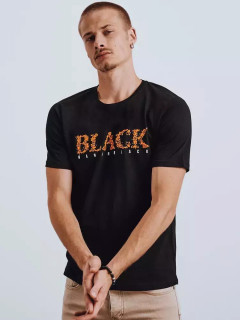 Vyriški marškinėliai su antspaudais (juodi) Toph