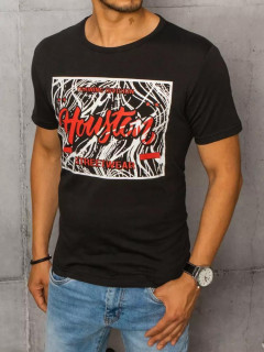 Vyriški marškinėliai su antspaudais (juodi) Mikal