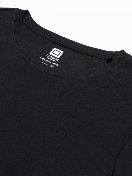 Vyriški marškinėliai S1387 (juodi) Liam