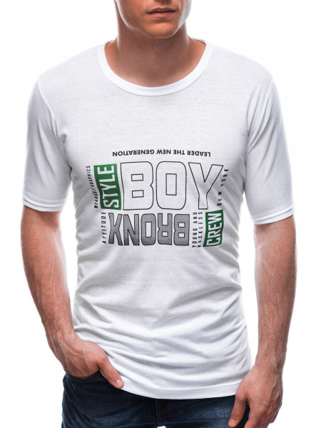 Vyriški  su užrašais marškinėliai S1675 - Santina